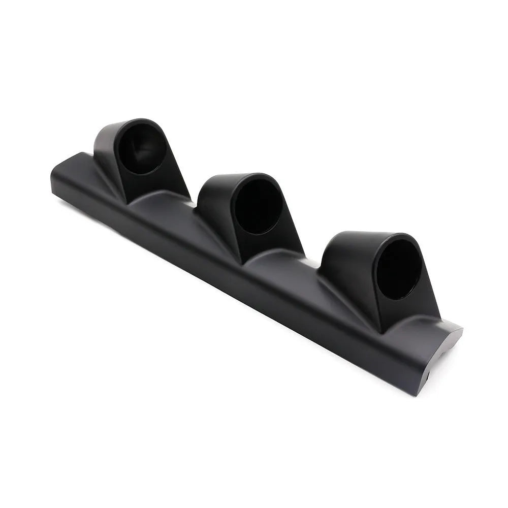Black three-hole right drive car instrument frame for 52mm gauge mounting
