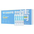 Oligopeptide Small Bubble Cleaning Essence in single-use 1.5ml sachets, 10 per box, with peptide formula for gentle daily face wash