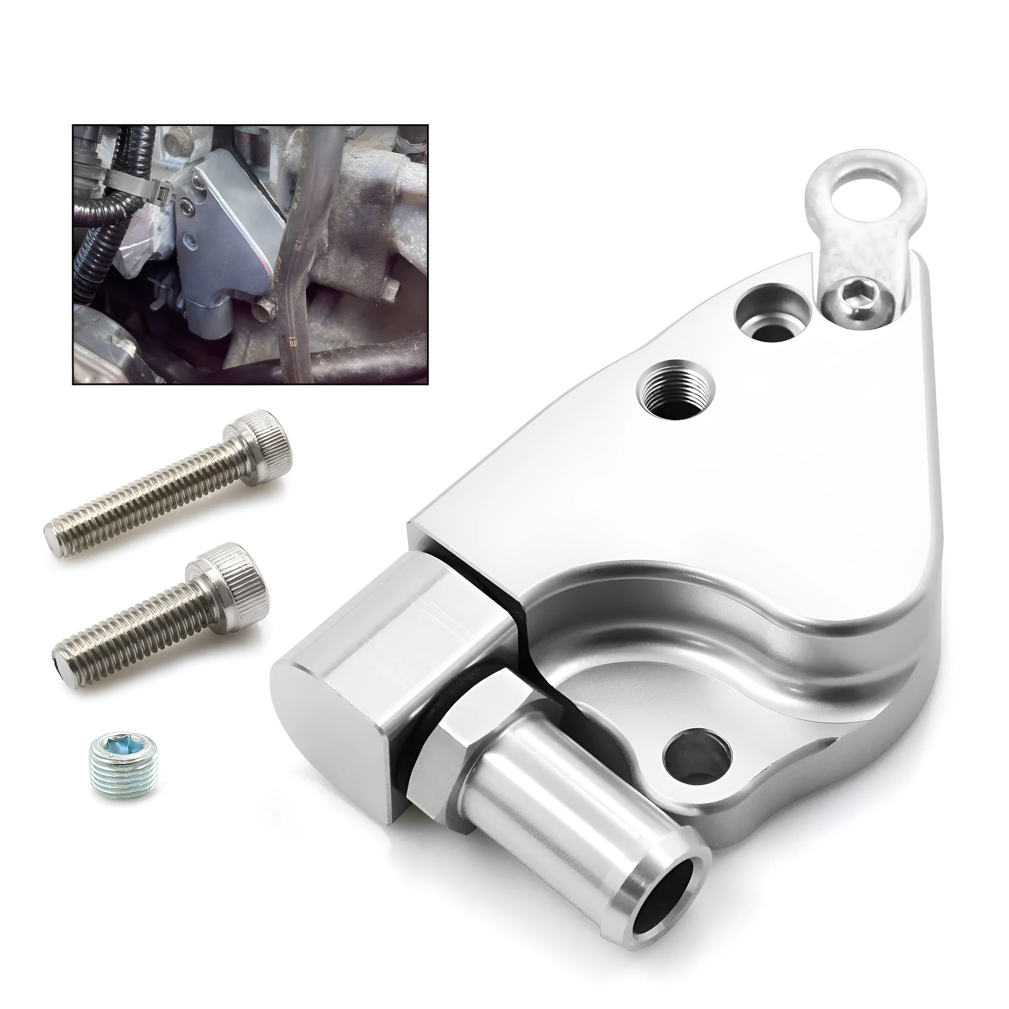 Honda K Series engine intake manifold coolant adapter fitting for K20 K24