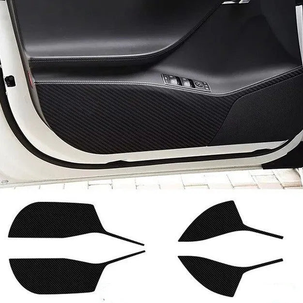 Carbon fibre protective film set for Tesla Model S door interior control areas