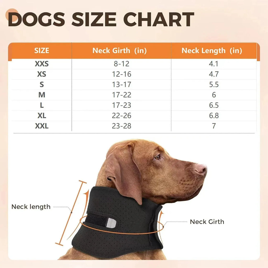 Adjustable dog support collar anti-licking head cover for small medium large dogs neck support