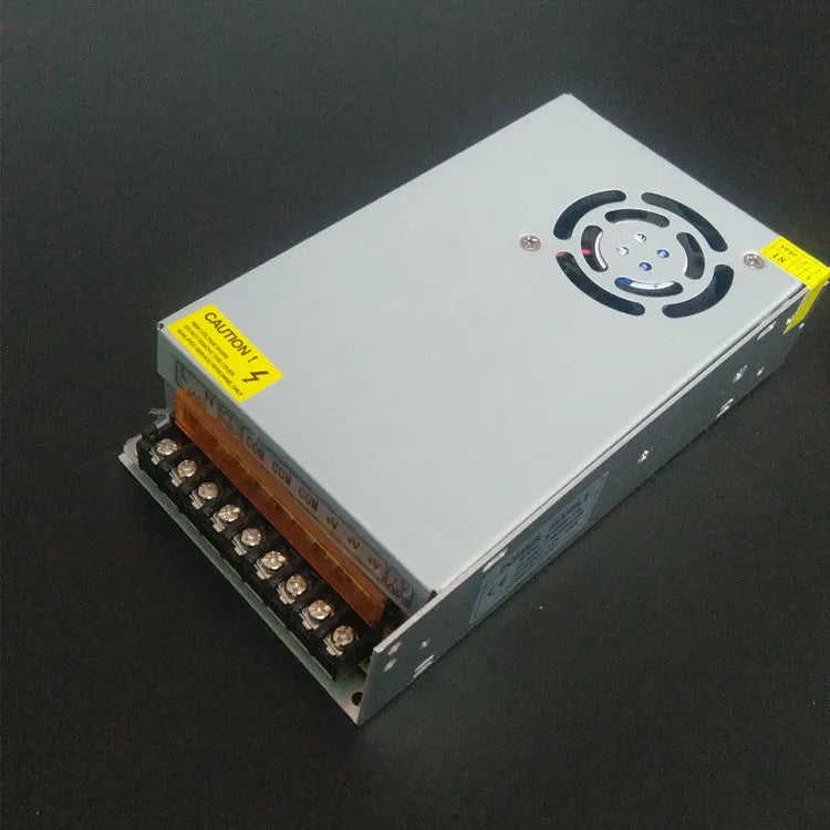 12V 20A switching power supply 250W measuring about 200 x 98 x 42mm with printer power switch