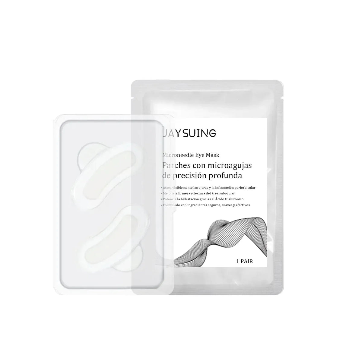 Micro needle under-eye mask patch containing nicotinamide and hyaluronic acid for targeted skincare application
