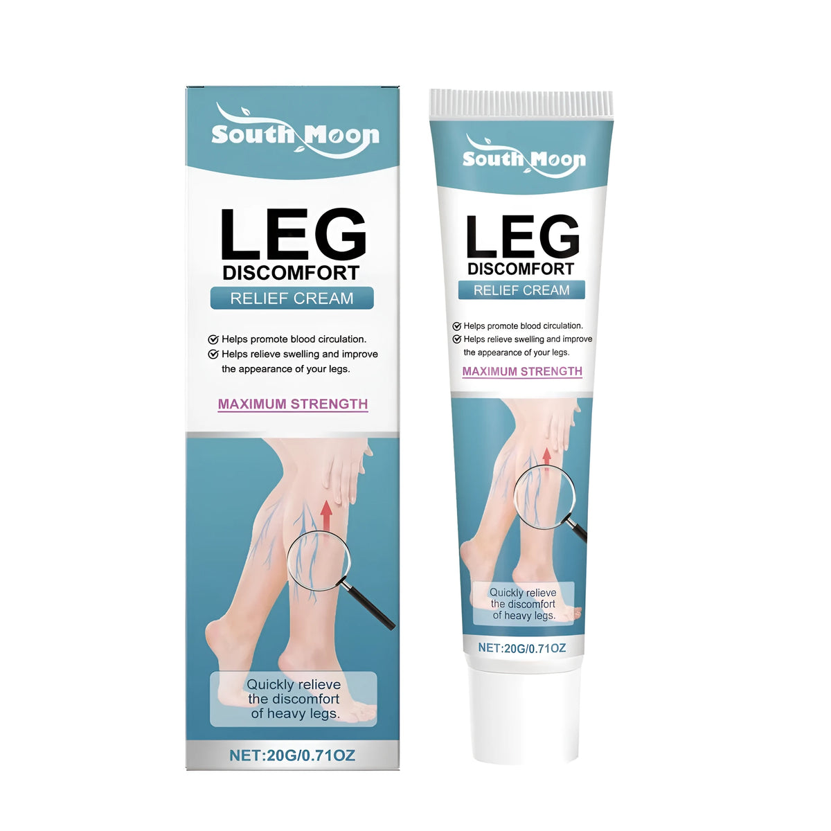 Leg soothing cream with Aesculus chinensis and mint leaves, Relief Cream, one pack