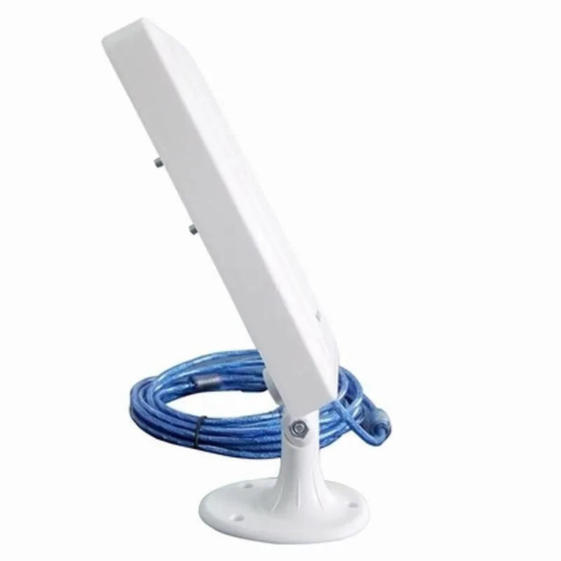 White plastic high power USB wireless network adapter for desktop computers