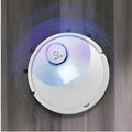 Circular automatic sweeping robot with one-touch button on a hard floor