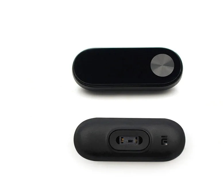 Xiaomi Mi Band 2 black fitness tracker with OLED touchscreen display on wrist