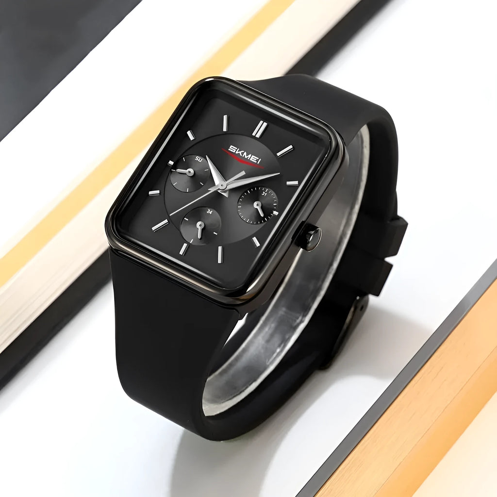 Square silicone waterproof digital watch for girls in multiple colour options