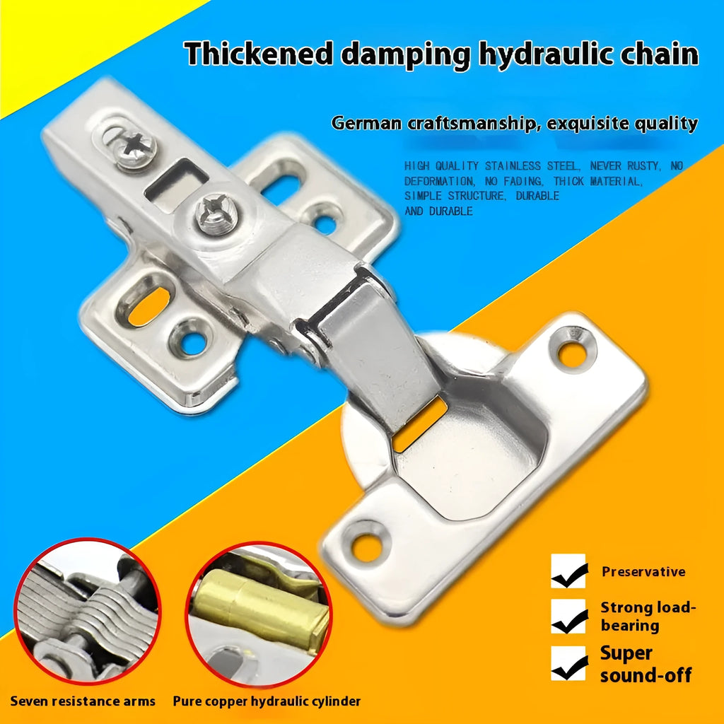 761 nickel-plated cold rolled steel hydraulic damping cabinet hinge showing three bend types