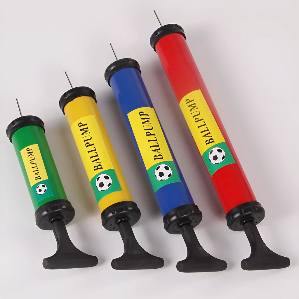 Mixed colour plastic manual air pump for sports balls and balloons