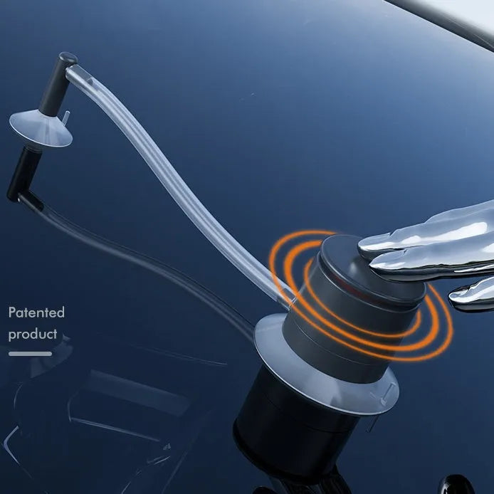 Car windscreen crack repair tool with plastic applicator for DIY chip fixes
