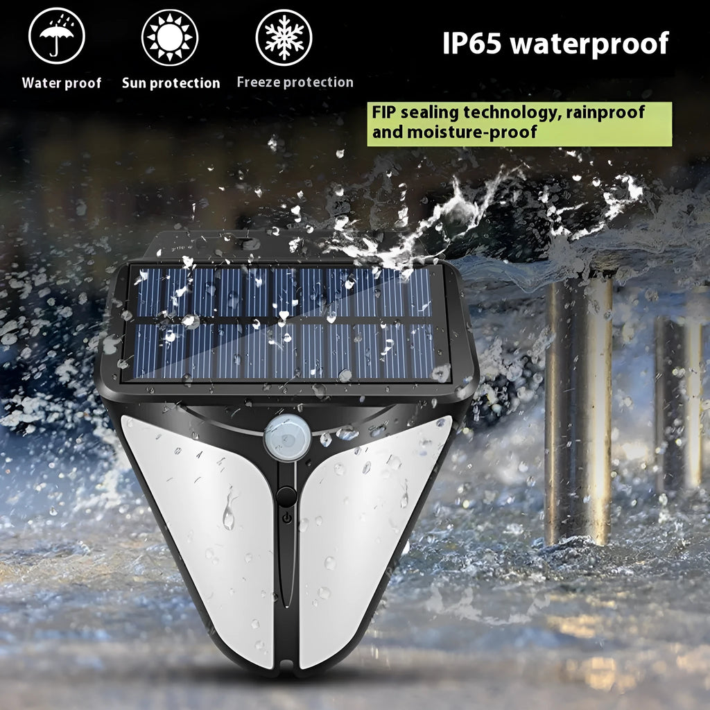 Heart-shaped solar wall lamp with human induction sensor for outdoor courtyard lighting