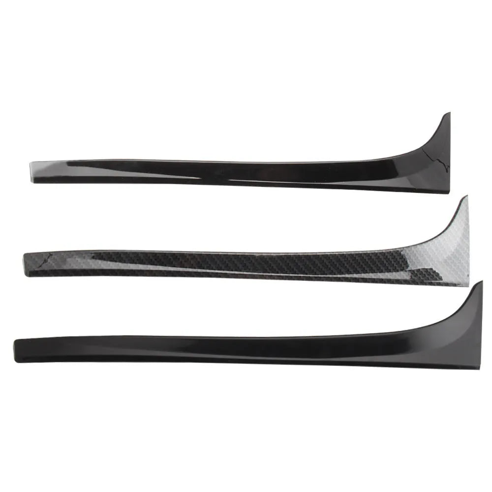 Glossy black ABS plastic rear window side spoiler wing for Volkswagen Golf 7 car