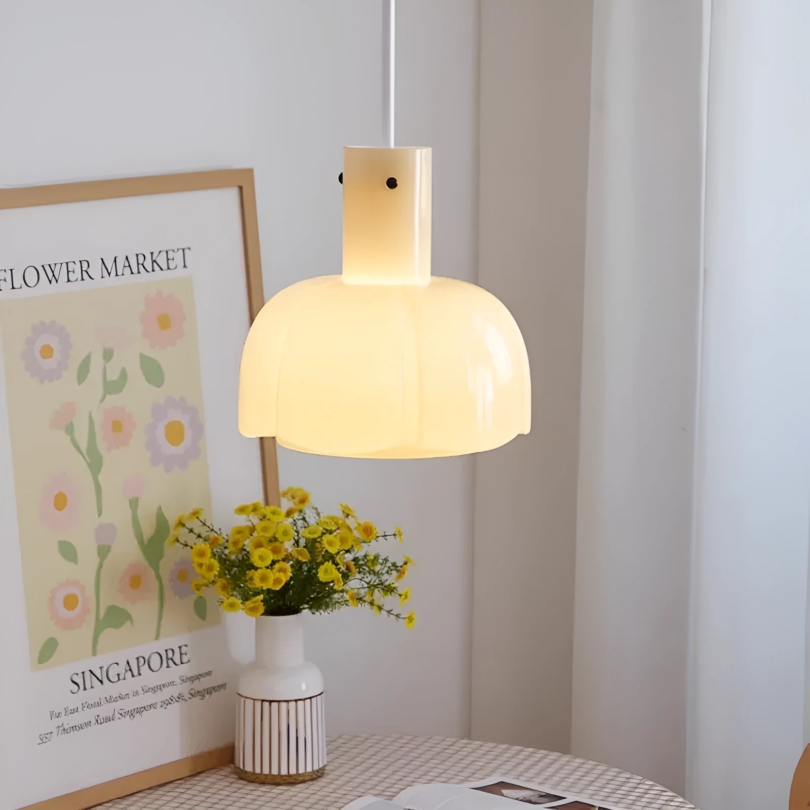 Medieval retro glass bud chandelier pendant light in available colour options