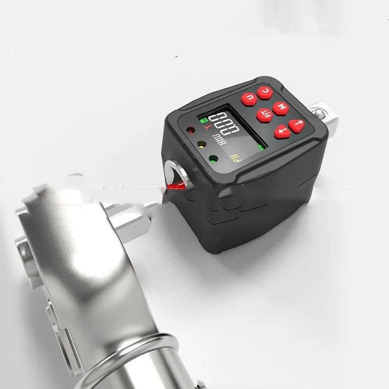 Digital torque meter with 1/2 inch drive and 200 Nm capacity three-piece torque wrench set