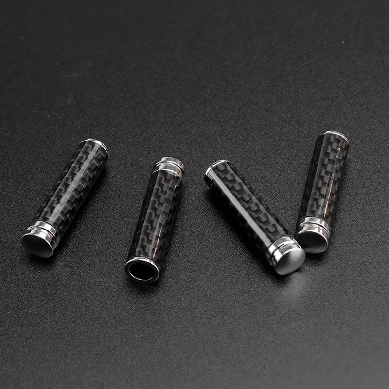 Black carbon fiber and metal universal door lift decorative cover body for car door handle replacement