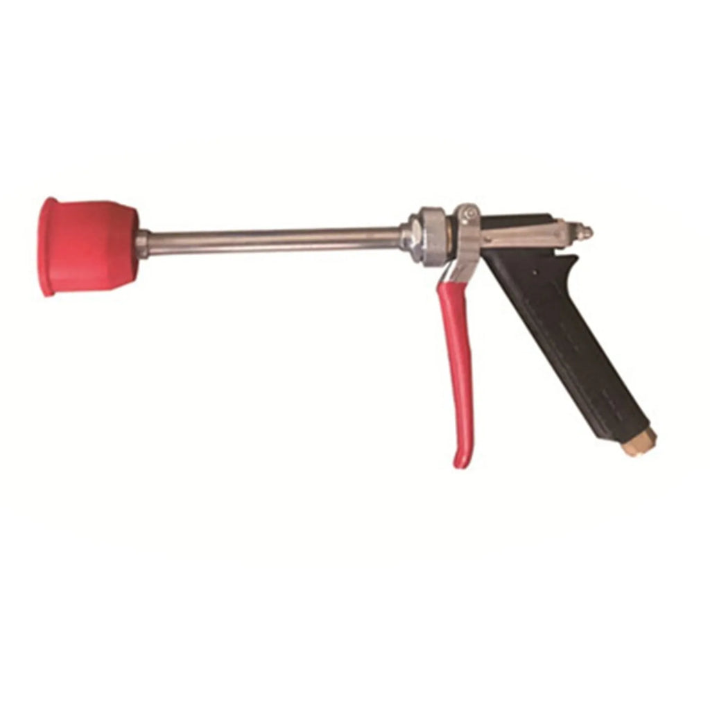 Adjustable high-pressure agricultural spray gun with submachine gun style design for pesticide spraying