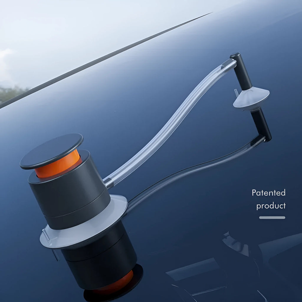 Car windscreen crack repair tool with plastic applicator for DIY chip fixes