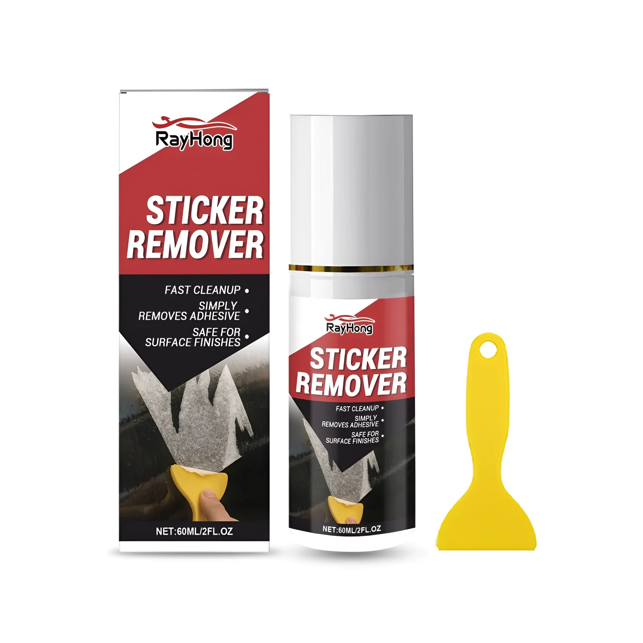 Automobile viscose removal kit with sticker remover cleaning agent bottle for car adhesive residue