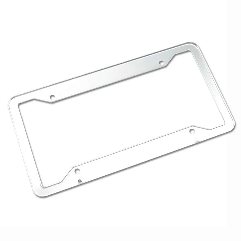 Aluminium alloy licence plate frame in black, silver, grey or stainless steel finish