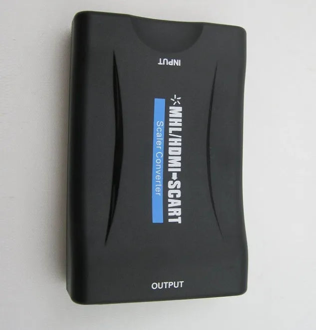 HDMI to SCART bidirectional converter supporting 1080P resolution and PAL NTSC signal conversion