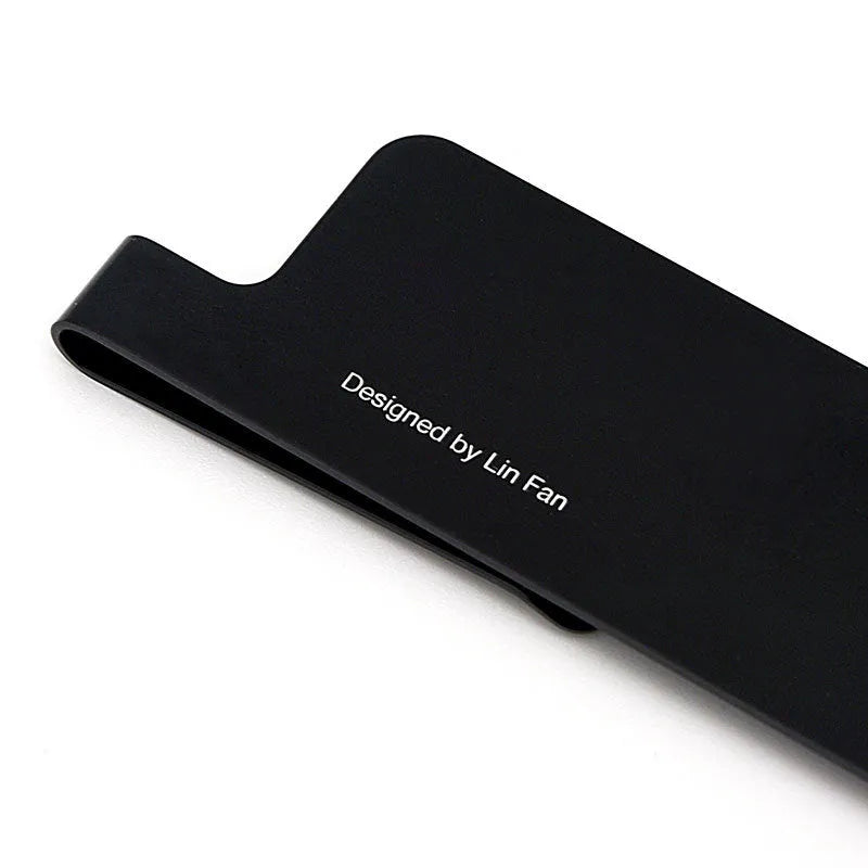 15 cm aluminium bookmark ruler with laser-engraved scale in black, grey or silver finish