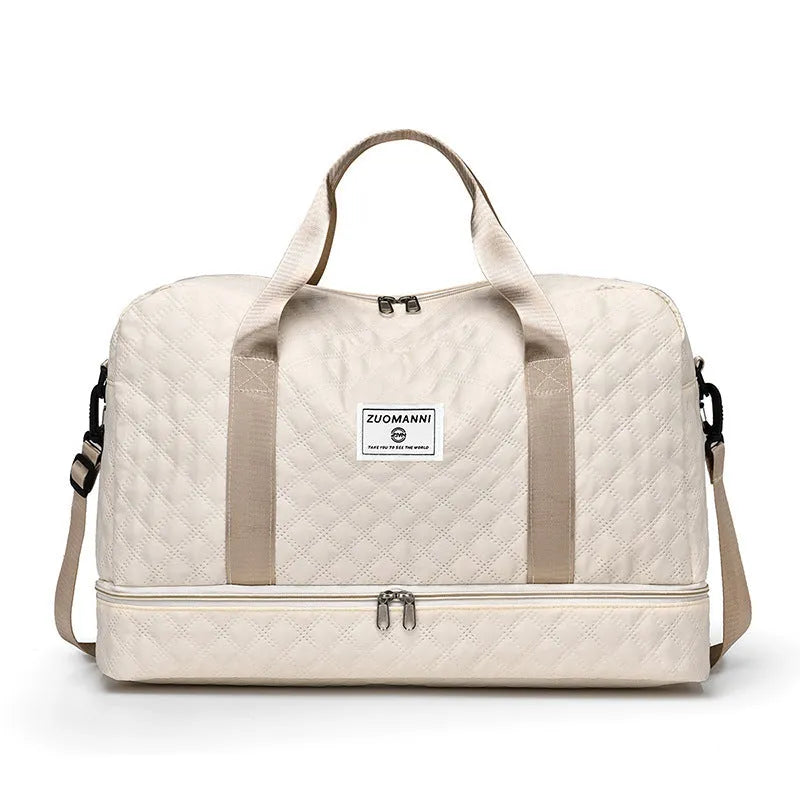 Oxford cloth large capacity buggy travel bag in a choice of colours including black and haze blue.
