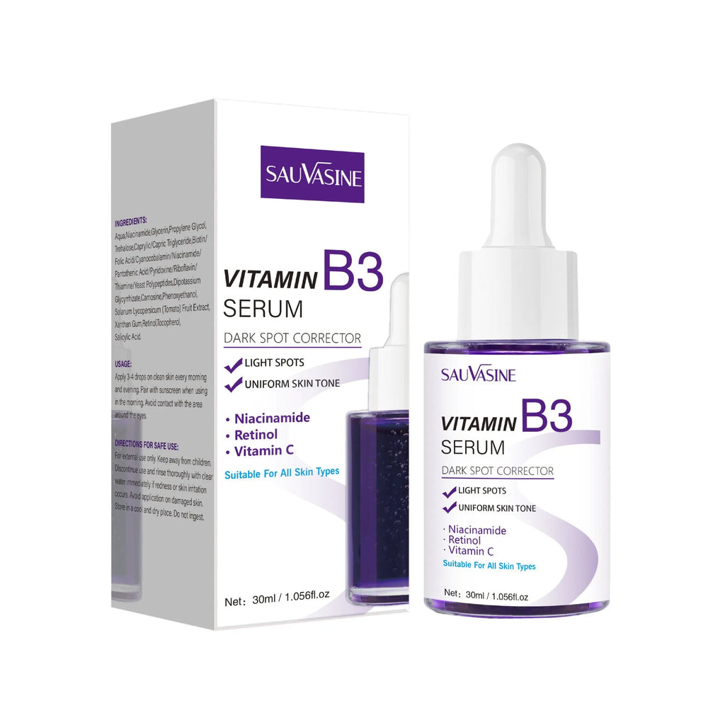 30ml bottle of Vitamin B3 nourishing, moisturising, and firming facial essence for universal skin types
