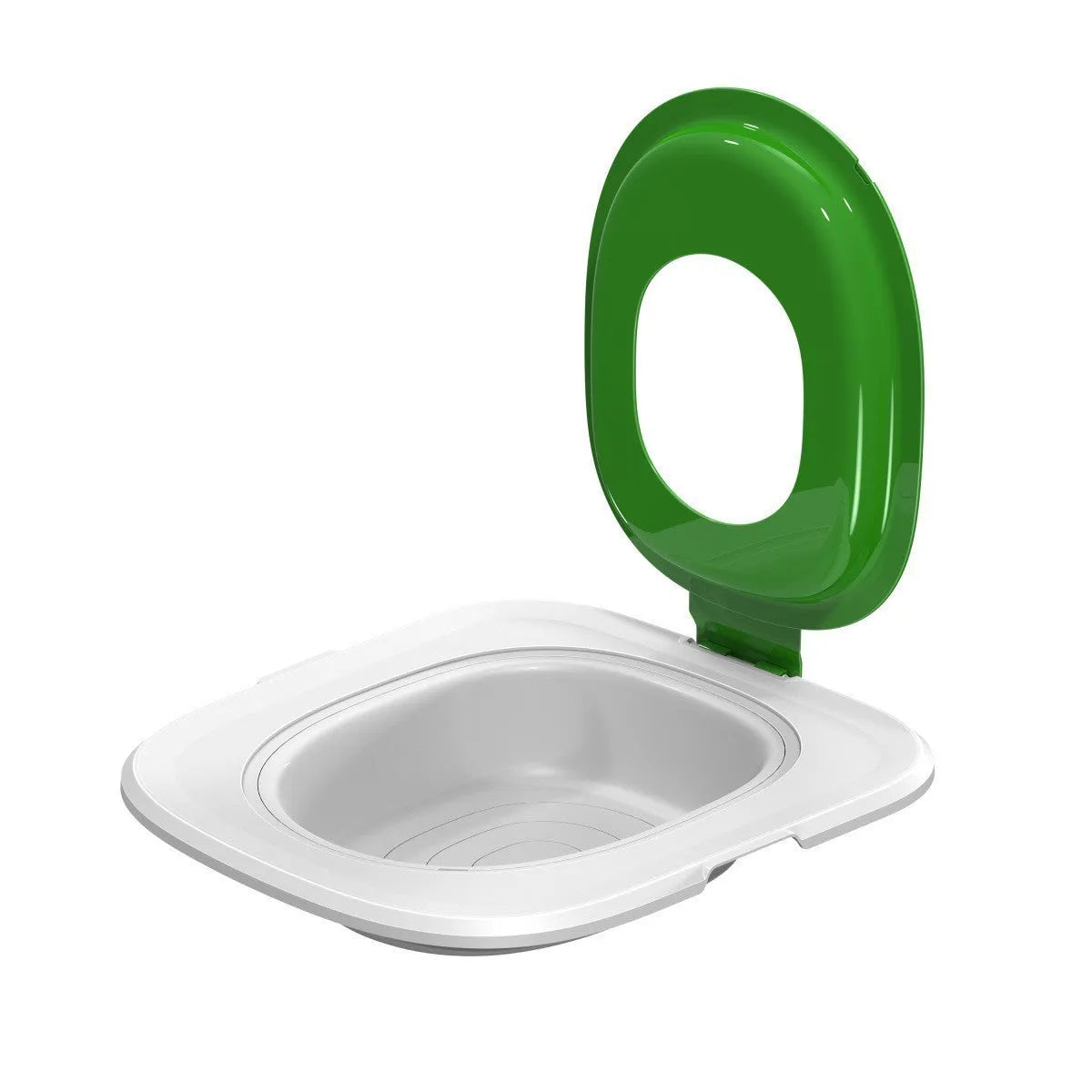 Fifth generation cat toilet training tray with integrated mat in blue, grey or green ABS plastic