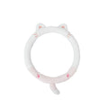 Fleece steering wheel cover with embroidered animal design for 38cm diameter steering wheels
