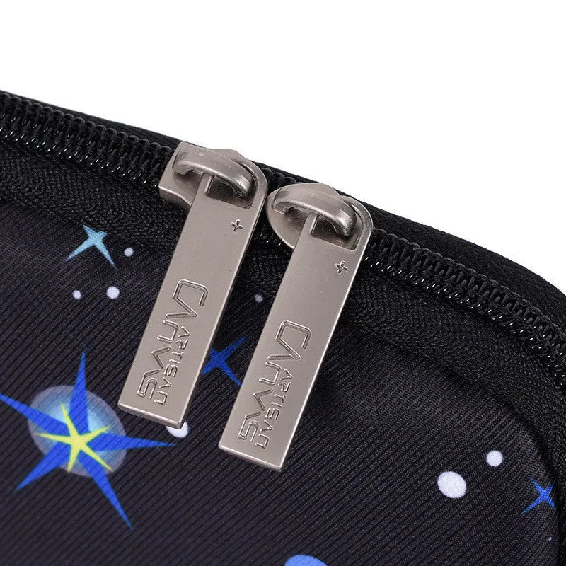 Black waterproof polyester laptop liner bag with zipper closure for 13 inch laptop