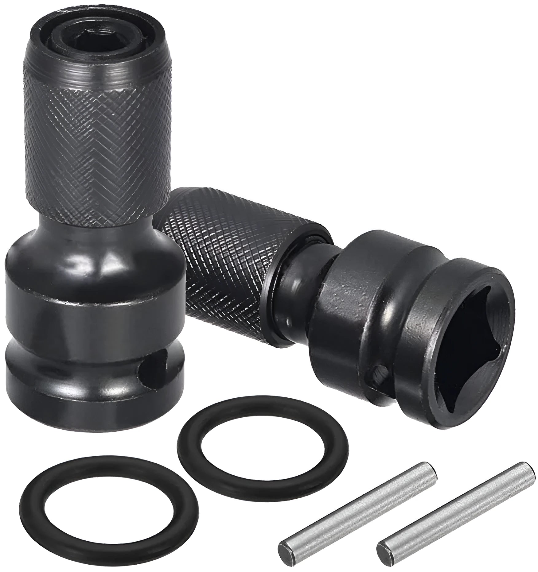 No. 45 steel 1/2 to 1/4 scaling bit holder with telescopic sleeve and O-ring bolt