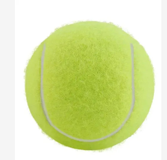 6.3cm diameter rubber dog tennis ball toy in assorted colours for medium large breed dogs