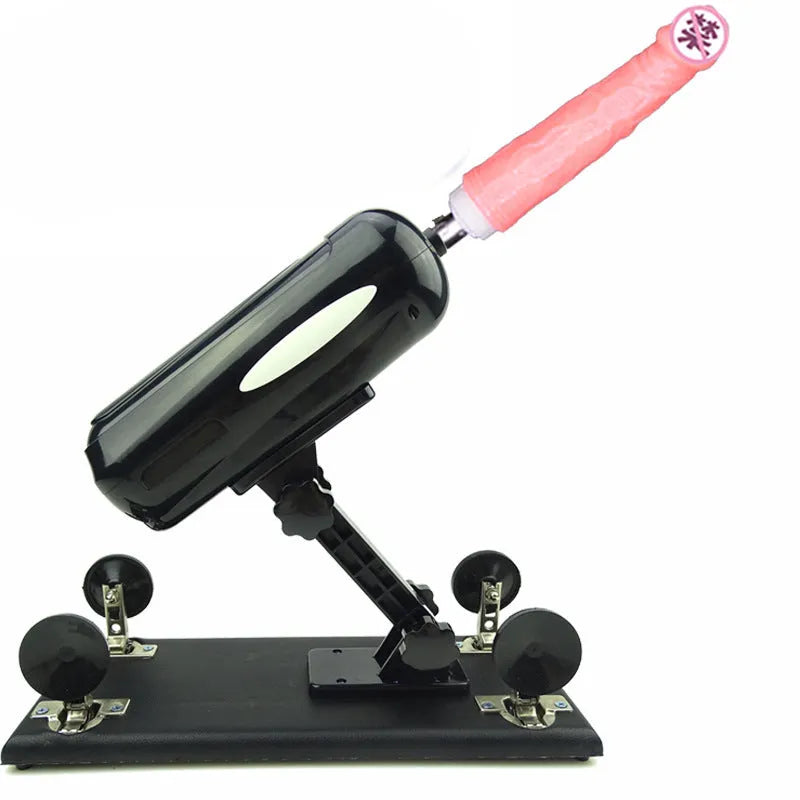 Bobb women's automatic telescopic thrusting PVC sex toy in purple, 37cm long