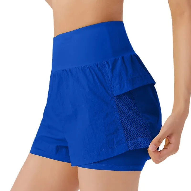 Women's loose fit cotton blend quick-drying sports shorts in multiple colour options
