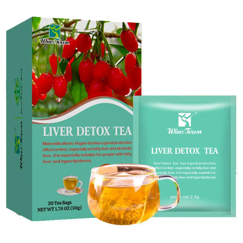 Box of herb substitutional tea with 50g net content based on medicine and food homology principles