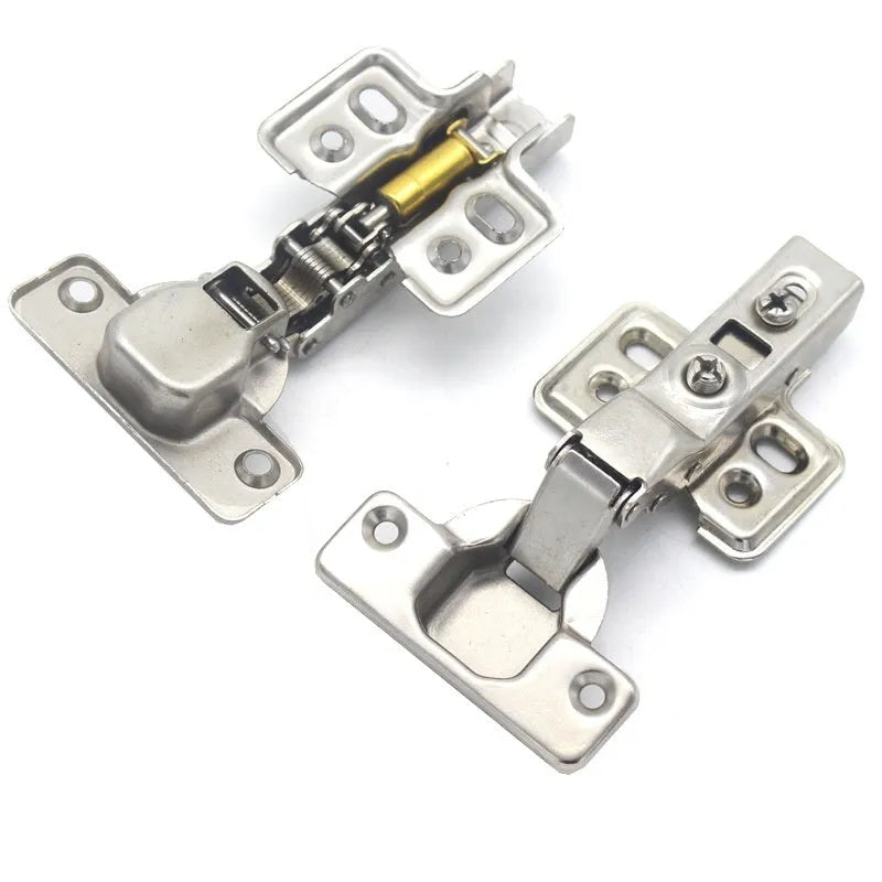 761 nickel-plated cold rolled steel hydraulic damping cabinet hinge showing three bend types