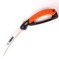 9-inch folding garden saw with TPR grip and extended 65MN steel blade