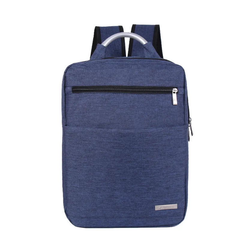 Hemp yarn calendered fabric shoulder computer bag for business notebook in four colours