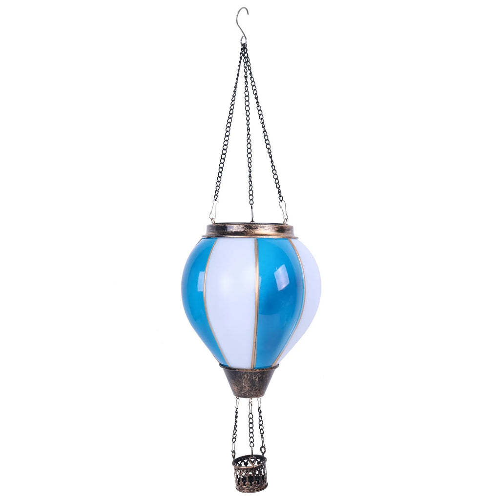 Solar hanging lantern, metal European style, 14x14x48cm, outdoor decorative light