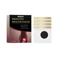 Men's herbal prostate patch package showing 8 patches with wormwood and ginseng ingredients