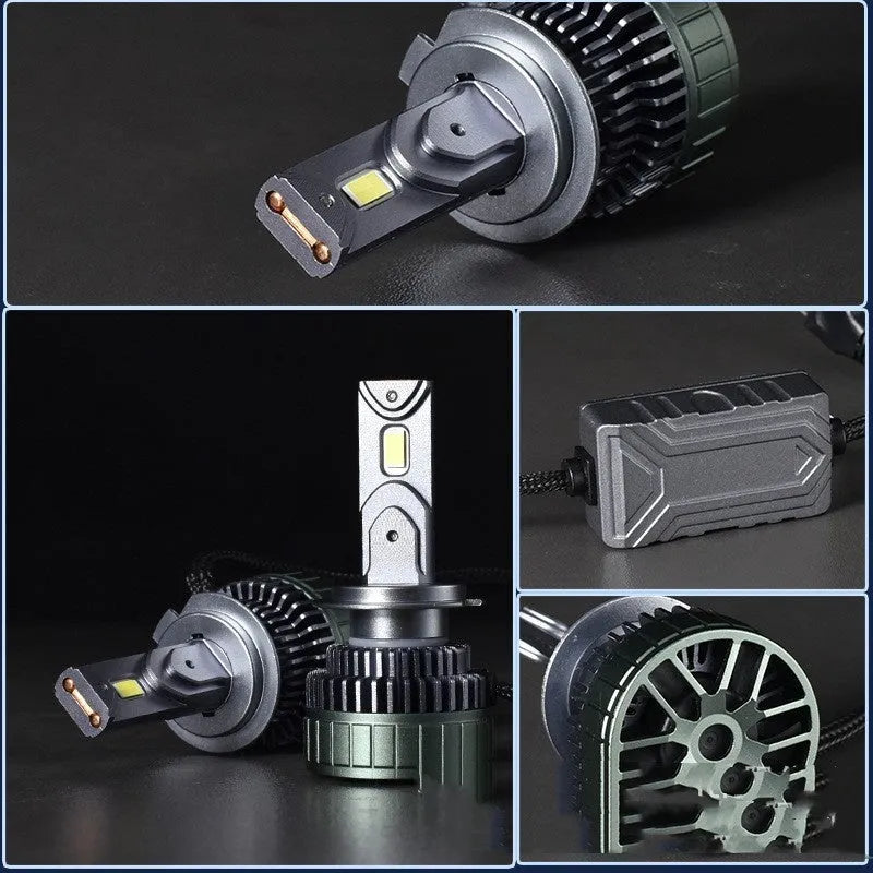 260W LED car headlight bulb 4300K IP68 universal fit aluminium copper construction