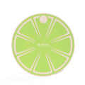 Anti-skid wooden balance board with matte finish, 39.5cm diameter, light green colour, on a gym floor