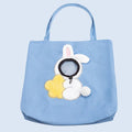 Little Bee Design canvas pet carrier bag with adjustable head opening and safety zippers