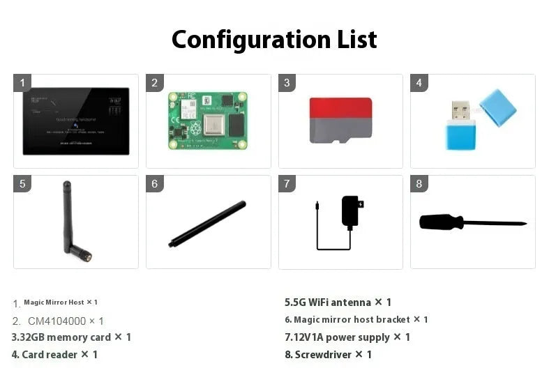 13.3-inch touch display with integrated Raspberry Pi CM4 computer board in ABS housing