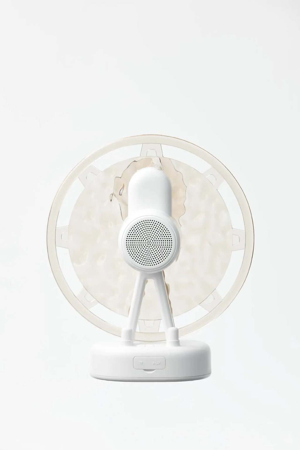 Ferris wheel design Bluetooth speaker with colourful water ripple lighting in pink or white colours