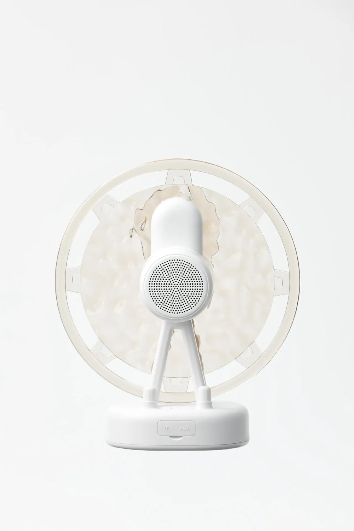 Ferris wheel design Bluetooth speaker with colourful water ripple lighting in pink or white colours