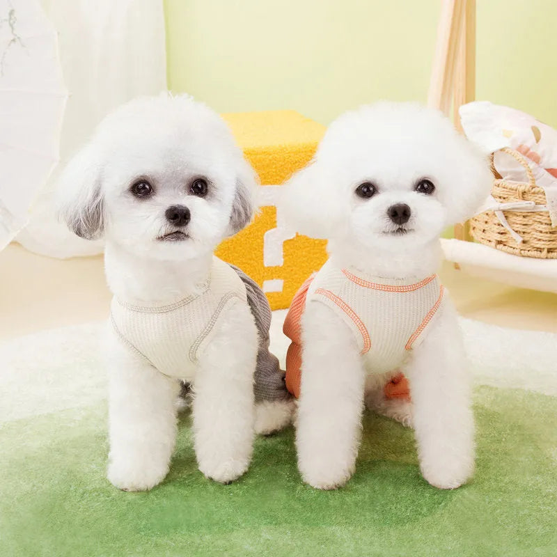 Fashion personalized puppy pajamas clothes in gray for dogs made of soft polyester fabric
