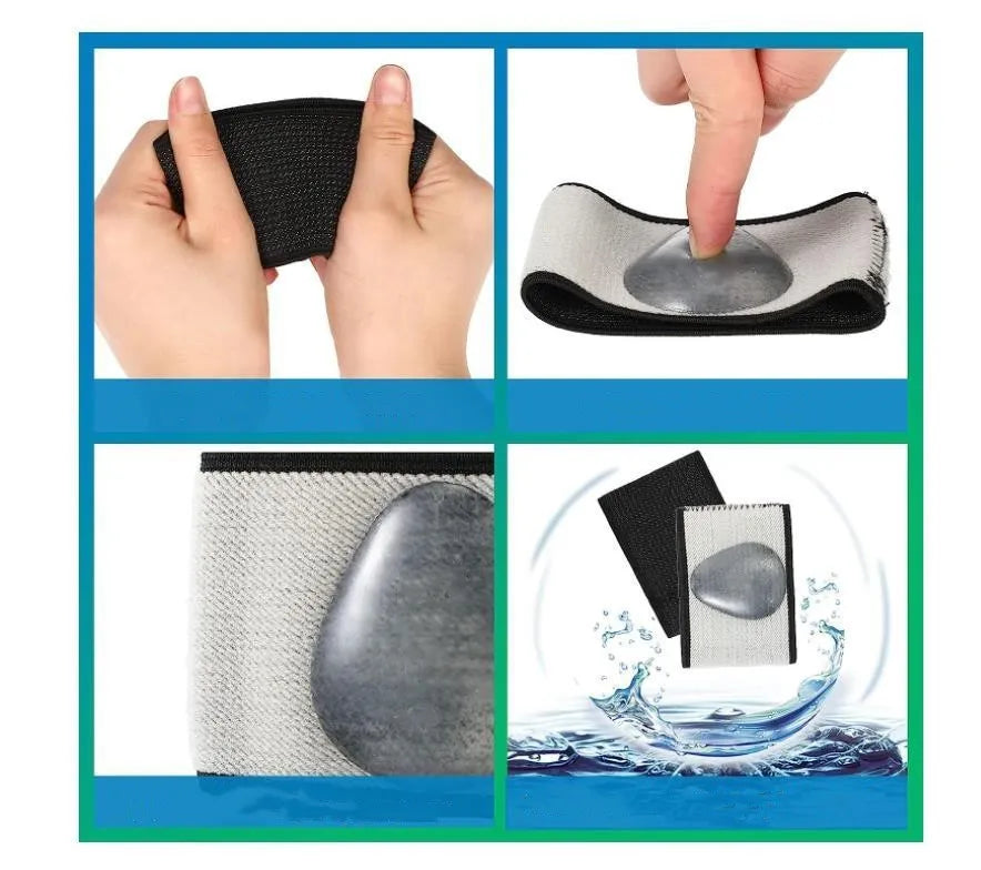 Elastic foot bandage with heart-shaped design for arch support