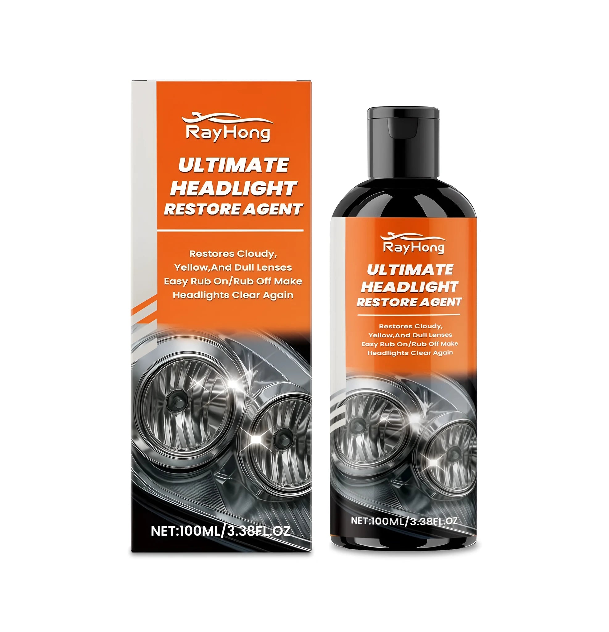 100ml automotive headlight repair agent with PTFE formula for restoring cloudy headlights